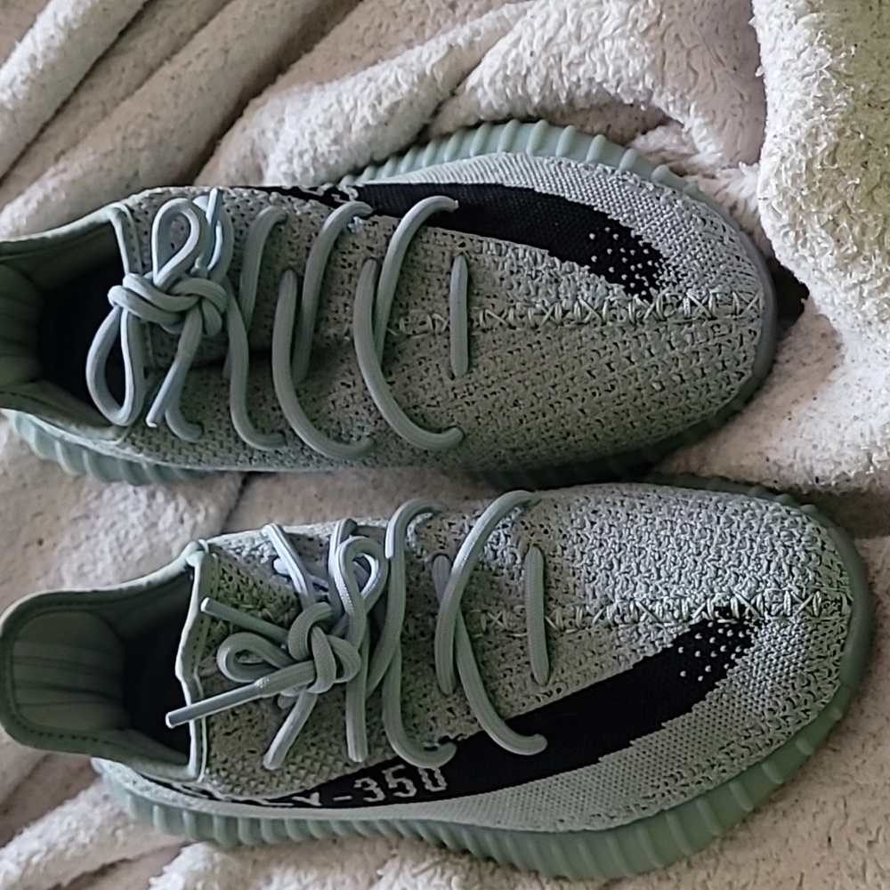 Salt yeezys worn 3x